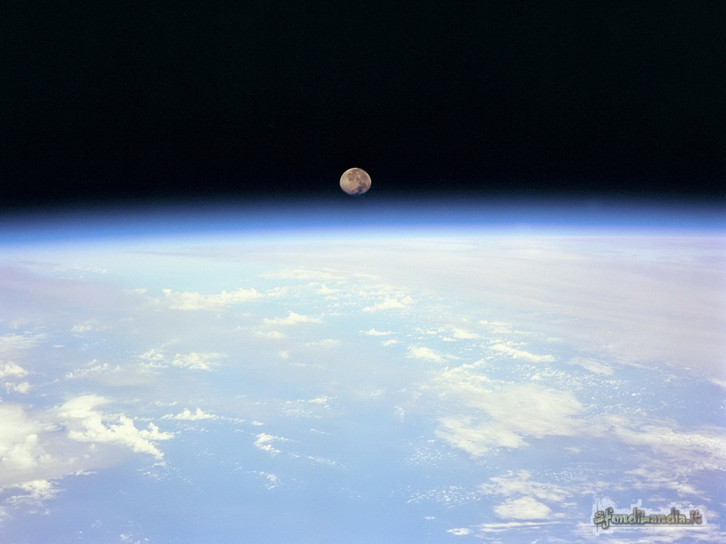 Moonset Over Earth