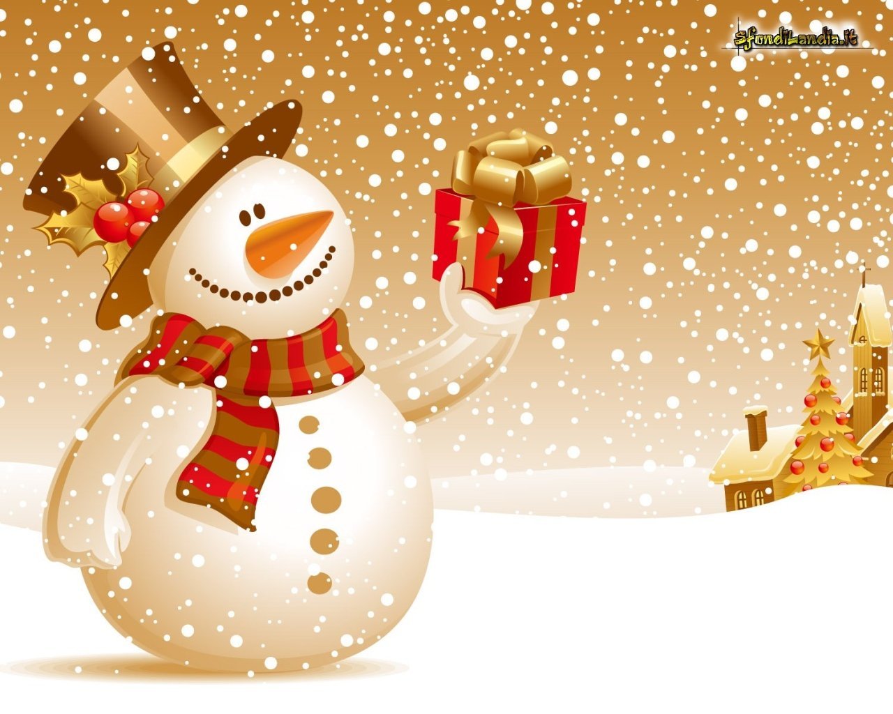 Sfondi Animati Gratis Di Natale.Sfondilandia It Sfondo Gratis Di Pupazzo Di Natale Per Desktop Smartphone Android E Iphone In Risoluzione 1280x1024