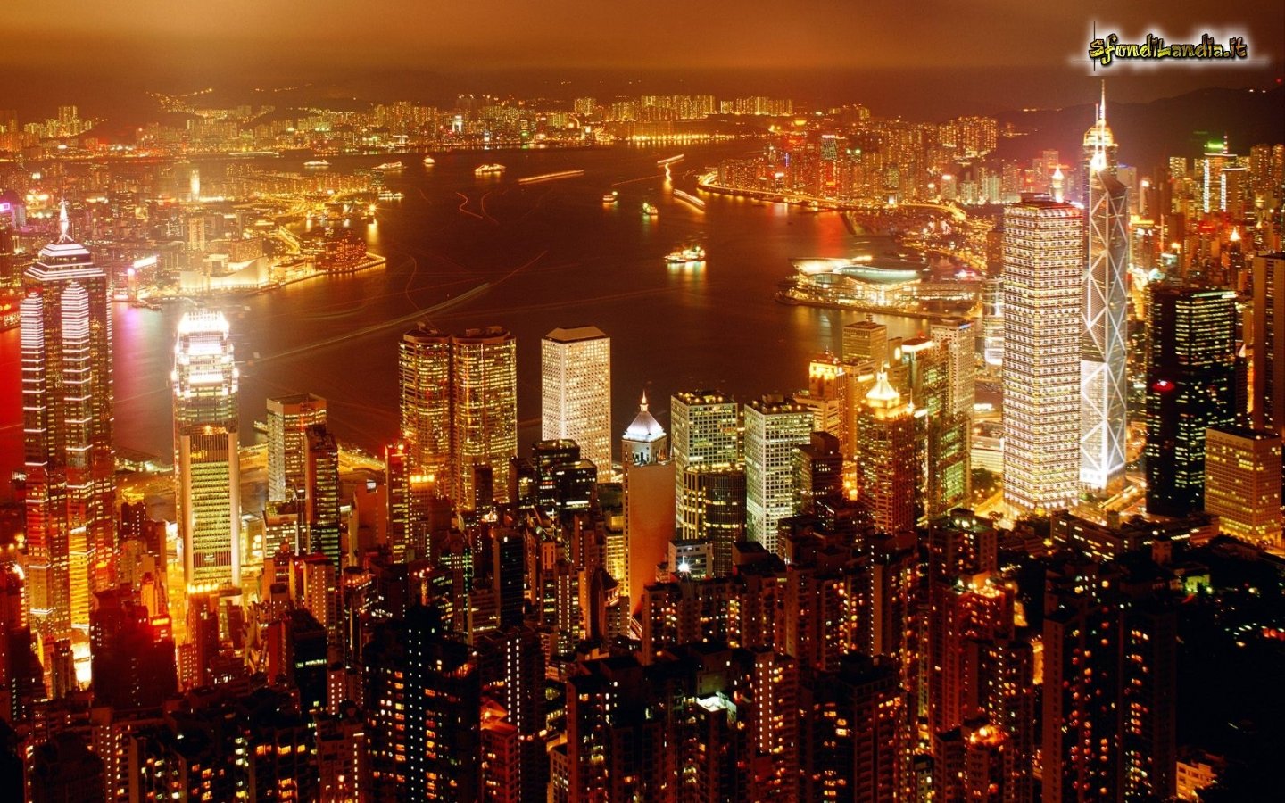 Hong Kong di sera