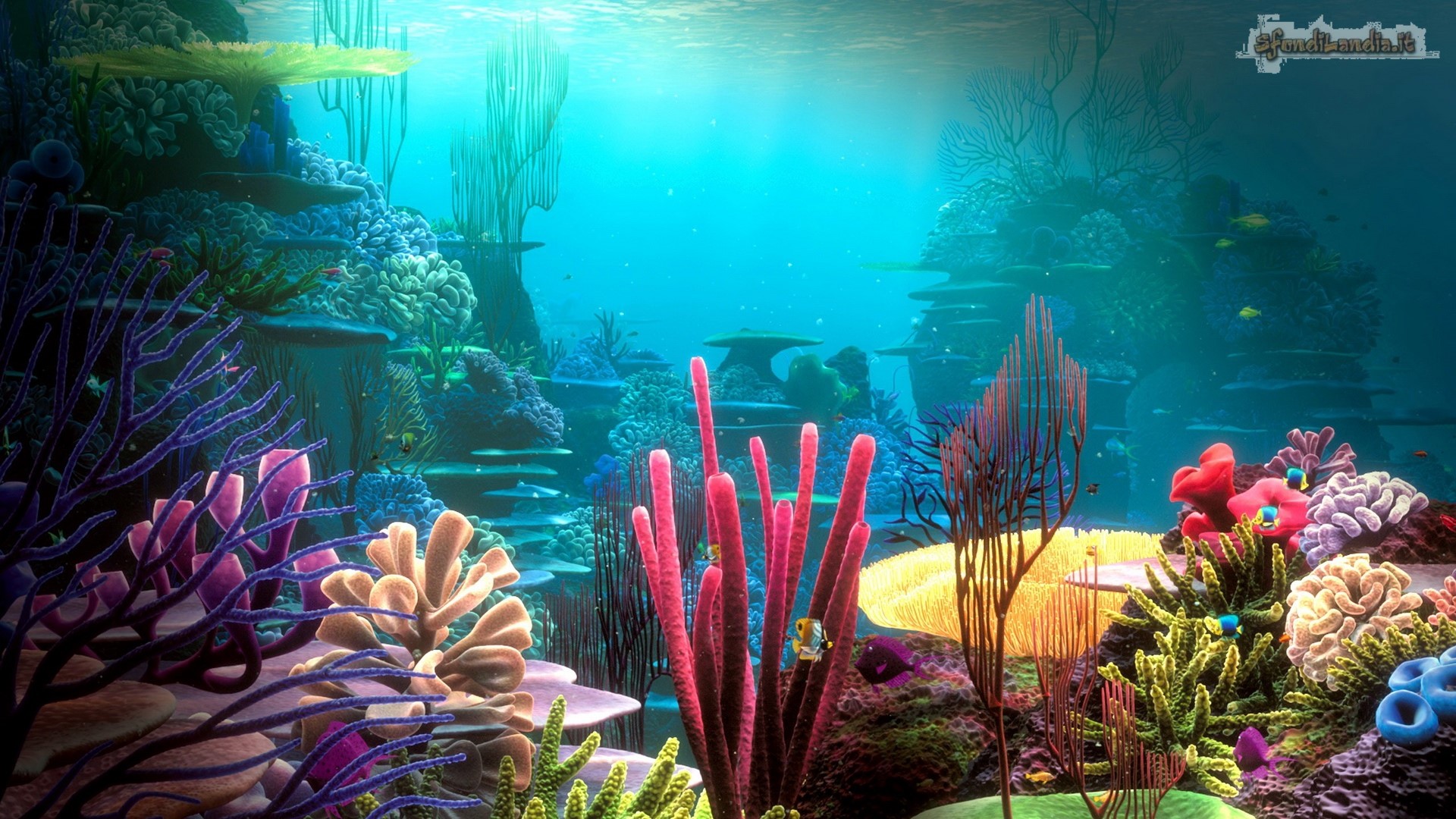 Sfondo in HD gratis di Acquario 3d per pc desktop e  smartphone Android e iPhone in risoluzione 1920x1080