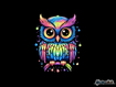 Sfondo: Colorful Owl