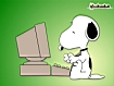 Sfondo: Snoopy al PC