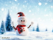 Snowman With Scarf