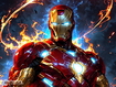 Sfondo: Burning Iron Man