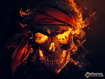 Pirate Skull Burning