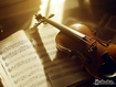 Sfondo: Violin On Music Sheets